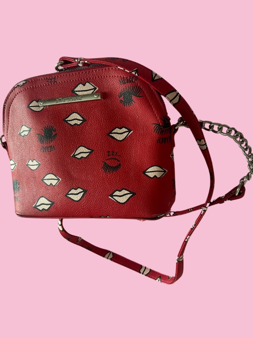 Betsey Johnson Red Cross Body Bag